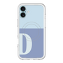 スリムプロテクションプレミアムケース with MagSafe［ オリジナル - initial two tone - D blue ］