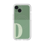 スリムプロテクションプレミアムケース with MagSafe［ オリジナル - initial two tone - D green ］