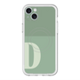 スリムプロテクションプレミアムケース with MagSafe［ オリジナル - initial two tone - D green ］
