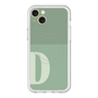 スリムプロテクションプレミアムケース with MagSafe［ オリジナル - initial two tone - D green ］