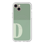 スリムプロテクションプレミアムケース with MagSafe［ オリジナル - initial two tone - D green ］