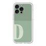 スリムプロテクションプレミアムケース with MagSafe［ オリジナル - initial two tone - D green ］