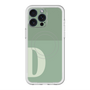 スリムプロテクションプレミアムケース with MagSafe［ オリジナル - initial two tone - D green ］