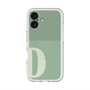 スリムプロテクションプレミアムケース with MagSafe［ オリジナル - initial two tone - D green ］