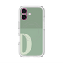 スリムプロテクションプレミアムケース with MagSafe［ オリジナル - initial two tone - D green ］