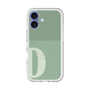 スリムプロテクションプレミアムケース with MagSafe［ オリジナル - initial two tone - D green ］