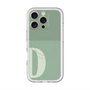 スリムプロテクションプレミアムケース with MagSafe［ オリジナル - initial two tone - D green ］