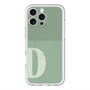 スリムプロテクションプレミアムケース with MagSafe［ オリジナル - initial two tone - D green ］
