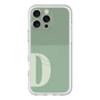 スリムプロテクションプレミアムケース with MagSafe［ オリジナル - initial two tone - D green ］