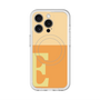 スリムプロテクションプレミアムケース with MagSafe［ オリジナル - initial two tone - E orange ］