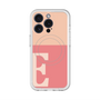 スリムプロテクションプレミアムケース with MagSafe［ オリジナル - initial two tone - E pink ］
