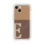 スリムプロテクションプレミアムケース with MagSafe［ オリジナル - initial two tone - E brown ］