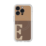 スリムプロテクションプレミアムケース with MagSafe［ オリジナル - initial two tone - E brown ］