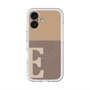 スリムプロテクションプレミアムケース with MagSafe［ オリジナル - initial two tone - E brown ］
