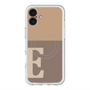 スリムプロテクションプレミアムケース with MagSafe［ オリジナル - initial two tone - E brown ］
