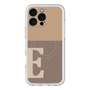 スリムプロテクションプレミアムケース with MagSafe［ オリジナル - initial two tone - E brown ］