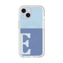 スリムプロテクションプレミアムケース with MagSafe［ オリジナル - initial two tone - E blue ］