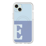 スリムプロテクションプレミアムケース with MagSafe［ オリジナル - initial two tone - E blue ］