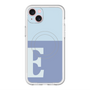 スリムプロテクションプレミアムケース with MagSafe［ オリジナル - initial two tone - E blue ］