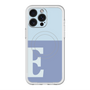 スリムプロテクションプレミアムケース with MagSafe［ オリジナル - initial two tone - E blue ］
