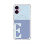 スリムプロテクションプレミアムケース with MagSafe［ オリジナル - initial two tone - E blue ］