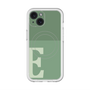 スリムプロテクションプレミアムケース with MagSafe［ オリジナル - initial two tone - E green ］
