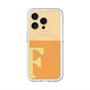 スリムプロテクションプレミアムケース with MagSafe［ オリジナル - initial two tone - F orange ］