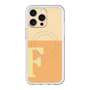 スリムプロテクションプレミアムケース with MagSafe［ オリジナル - initial two tone - F orange ］
