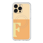 スリムプロテクションプレミアムケース with MagSafe［ オリジナル - initial two tone - F orange ］