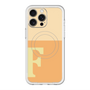 スリムプロテクションプレミアムケース with MagSafe［ オリジナル - initial two tone - F orange ］