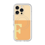 スリムプロテクションプレミアムケース with MagSafe［ オリジナル - initial two tone - F orange ］