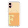 スリムプロテクションプレミアムケース with MagSafe［ オリジナル - initial two tone - F orange ］