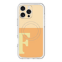 スリムプロテクションプレミアムケース with MagSafe［ オリジナル - initial two tone - F orange ］