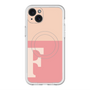 スリムプロテクションプレミアムケース with MagSafe［ オリジナル - initial two tone - F pink ］