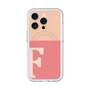 スリムプロテクションプレミアムケース with MagSafe［ オリジナル - initial two tone - F pink ］