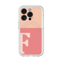 スリムプロテクションプレミアムケース with MagSafe［ オリジナル - initial two tone - F pink ］