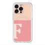 スリムプロテクションプレミアムケース with MagSafe［ オリジナル - initial two tone - F pink ］