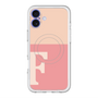 スリムプロテクションプレミアムケース with MagSafe［ オリジナル - initial two tone - F pink ］