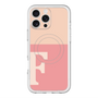 スリムプロテクションプレミアムケース with MagSafe［ オリジナル - initial two tone - F pink ］