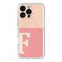 スリムプロテクションプレミアムケース with MagSafe［ オリジナル - initial two tone - F pink ］