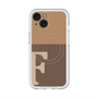 スリムプロテクションプレミアムケース with MagSafe［ オリジナル - initial two tone - F brown ］