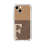 スリムプロテクションプレミアムケース with MagSafe［ オリジナル - initial two tone - F brown ］