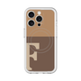 スリムプロテクションプレミアムケース with MagSafe［ オリジナル - initial two tone - F brown ］