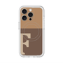 スリムプロテクションプレミアムケース with MagSafe［ オリジナル - initial two tone - F brown ］