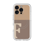 スリムプロテクションプレミアムケース with MagSafe［ オリジナル - initial two tone - F brown ］