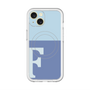 スリムプロテクションプレミアムケース with MagSafe［ オリジナル - initial two tone - F blue ］