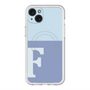 スリムプロテクションプレミアムケース with MagSafe［ オリジナル - initial two tone - F blue ］