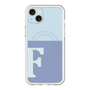 スリムプロテクションプレミアムケース with MagSafe［ オリジナル - initial two tone - F blue ］