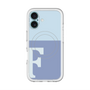 スリムプロテクションプレミアムケース with MagSafe［ オリジナル - initial two tone - F blue ］