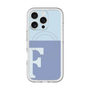 スリムプロテクションプレミアムケース with MagSafe［ オリジナル - initial two tone - F blue ］